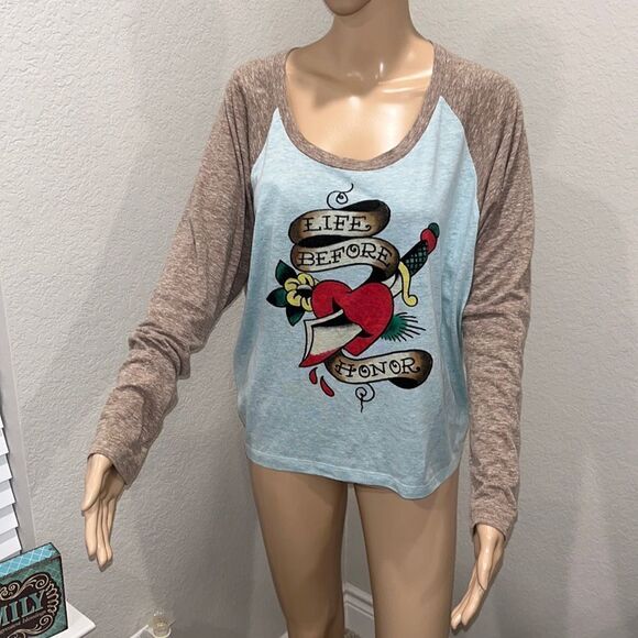 Vintage Ed Hardy burner long sleeve tshirt - Picture 1 of 5